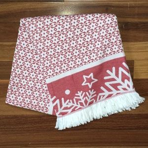 MUNDU Luxury 100% Cotton Christmas Holiday Theme Capri Throw / Accent Blanket